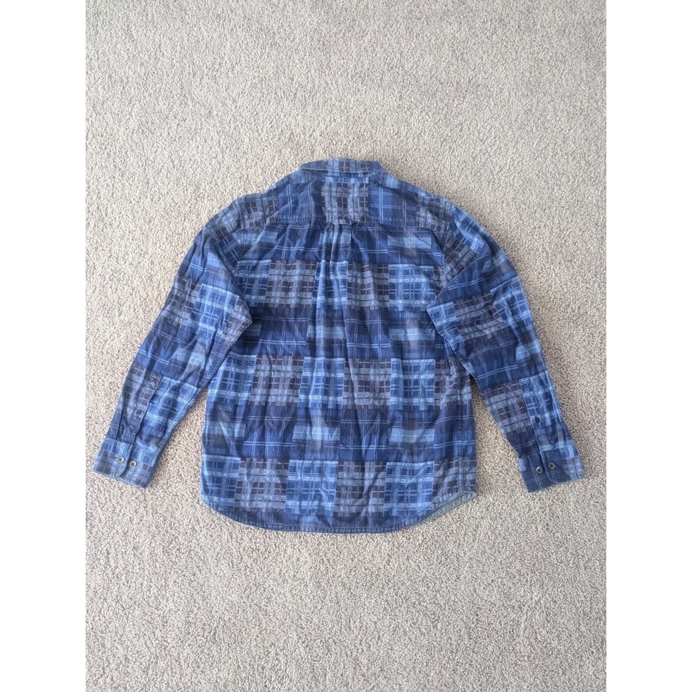 Tommy Bahama Button Up Shirt Canyon Beach Flannel Tartan Plaid Men's Medium - Picture 3 of 7